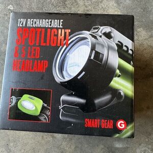 Smart Gear Rechargeable Spotlight and Headlamp NIB
